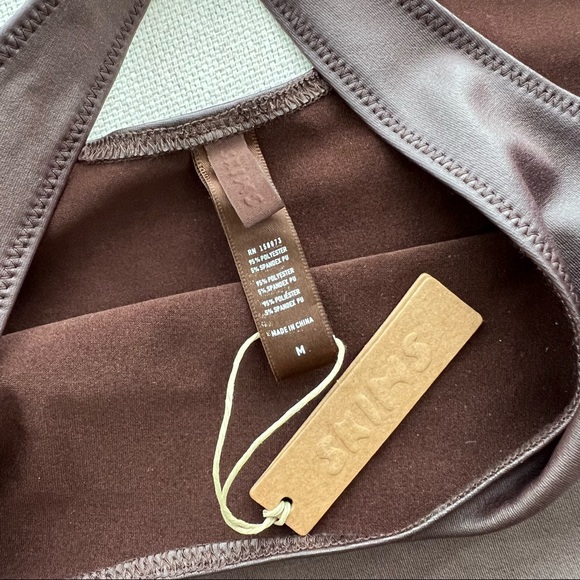 SKIMS Wet Jersey Tank Bodysuit in Brown - Picture 8 of 12